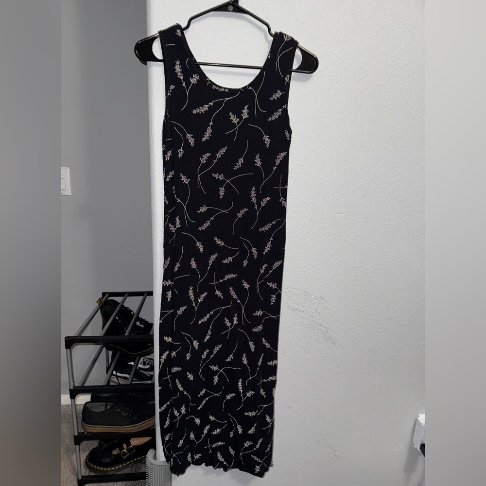 Vintage Floral Maxi Dress